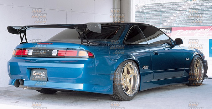 ings Z-Power Wing Wet Carbon 1600mm STD Mount - S13 - RHDJapan